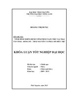 Tình hình nhiễm bệnh viêm phổi ở lợn thịt tại trại Tân Thái - Đồng Hỷ - Thái Nguyên và phác đồ điều trị