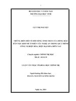 Những biến đổi về đời sống tinh thần của đồng bào dân tộc khơ mú ở miền tây nghệ an trong quá trình công nghiệp hóa, hiện đại hóa hiện nay