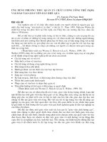 Ứng dụng phương thức quản lý chất lượng tổng thể (TQM) vào đào tạo giáo viên dạy hiệu quả