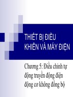 Chương 5 Điều chỉnh tự động truyền động điện động cơ không đồng bộ