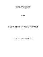 Người phụ nữ trong thơ mới