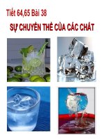 BÀI dạy TÍCH hợp LIÊN môn bài 38 sự CHUYỂN THỂ của các CHẤT