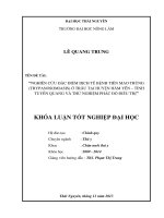 Nghiên cứu đặc điểm dịch tễ bệnh tiên mao trùng (Trypanosomiasis) ở trâu tại huyện Hàm Yên tỉnh Tuyên Quang và thử nghiệm phác đồ điều trị