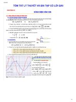 TÓM TẮT LÝ THUYẾT VÀ BÀI TẬP CÓ LỜI GIẢI -CHƯƠNG 02 DÒNG ĐIỆN HÌNH SIN