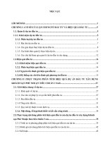 Phân tích hiệu quả dự án đầu tư khách sạn Phú Nhuận tiêu chuẩn ba sao