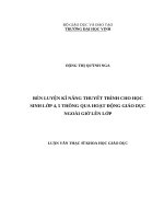 Sử dụng trò chơi dân gian nhằm giáo dục đạo đức cho học sinh cuối cấp tiểu học ở huyện miền núi đaknông, tỉnh quảng trị