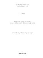 Một số giải pháp quản lý chất lượng đào tạo ở trường trung cấp kỹ thuật và nghiệp vụ vinh
