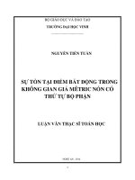 Sự tồn tại điểm bất động trong không gian giả mêtric nón có thứ tự bộ phận