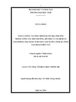 Tăng cường vai trò chính quyền địa phương trong công tác bồi thường, hỗ trợ và tái định cư giải phóng mặt bằng ở huyện cẩm xuyên, tỉnh hà tĩnh giai đoạn hiện nay