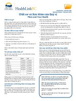 Chất xơ và Sức khỏe của Quý vị - Fibre and Your Health