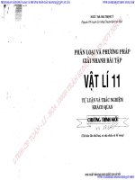 phân loại và phương pháp giải nhanh bài tập vật lý 11