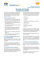 Du Lịch với Trẻ Em - Travelling with Children