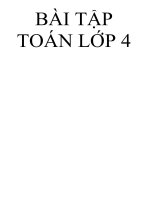 BÀI tập  TOÁN lớp 4