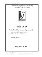 tìm trị riêng và vectơ riêng của ma trận