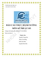 BÁO CÁO THỰC HÀNH XƯỞNG MÔN KĨ THUẬT SỐ