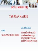 Thuyết trình môn vận tải bảo hiểm chủ đề TẬP ĐOÀN MAERSK.docx