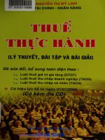 Thuế thực hành (Lý thuyết, bài tập và bài giải)