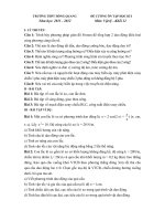 Đề cương ôn tập học kì I vật lý 12