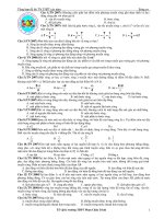 Tổng hợp trắc nghiệm THPT sóng cơ