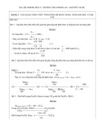 Cac dạng toán hóa học lớp 9