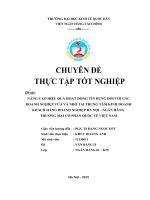 Nâng cao hiệu quả hoạt động tín dụng đối với các Doanh nghiệp vừa và nhỏ tại Trung tâm kinh doanh Khách hàng doanh nghiệp Hà Nội - Ngân hàng thương mại cổ phần Quốc Tế Việt Nam