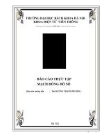 BÁO CÁO THỰC TẬP MẠCH ĐỒNG HỒ SỐ