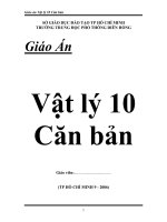 Giáo án vật lý 10 cơ bản