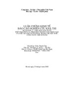 LUẬN CHỨNG KINH TẾ  BÁO CÁO NGHIÊN CỨU KHẢ THI DỰ ÁN ĐẦU TƯ NHÀ MÁY SẢN XUẤT PHẾ THẢI MÙN CƯA PHÔI BÀO THÀNH VÁN NHÂN TẠO VÀ CHẾ TẠO SẢN XUẤT HÀNG TRANG TRÍ NỘI THẤT 5000M3- NGÀY.DOC