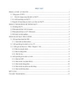 báo cáo thực hành về thu các bản tin MyTV