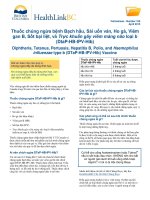 Thuốc Chủng Ngừa Bạch Hầu, Sài Uốn Ván, Ho Gà, Viêm Gan Loại B, Sốt Tê Liệt, và Trực Khuẩn Gây Viêm Màng Não loại b (DTaP-HB-IPV-Hib)