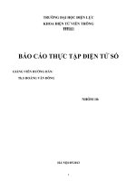 Báo cáo thực tập điện tử số