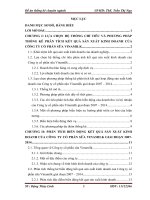 Vận dụng phương pháp phân tích dãy số thời gian nghiên cứu biến động kết quả sản xuất kinh doanh của Công ty cổ phần sữa Việt Nam (Vinamilk) giai đoạn 2007 – 2014