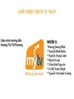 GIỚI THIỆU DỊCH VỤ MyTV