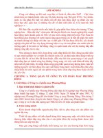 TỔ CHỨC THỰC HIỆN NGHIỆP VỤ GIAO NHẬN NGUYÊN PHỤ LIỆU NHẬP KHẨU PHỤC VỤ SẢN XUẤT – GIA CÔNG XUẤT KHẨU BẰNG ĐƯỜNG BIỂN CỦA CÔNG TY CỔ PHẦN MAY PHƯƠNG ĐÔNG