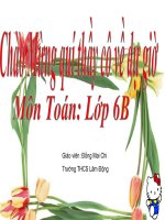 Bài giảng ba điểm thẳng hàng môn hình học 6