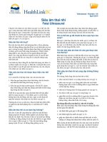 Siêu âm thai nhi - Fetal Ultrasound