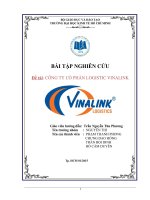 Phương thức hoạt động giao nhận vận tải hàng hóa Công ty cổ phần Logistic VINALINK