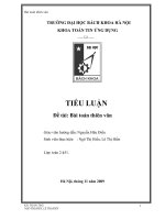 Bài toán thiên văn