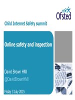 Child Internet Safety summit online safety and inspection