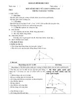 GIÁO ÁN HÌNH HỌC LỚP 9 KÌ I