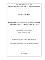 Đào tạo tại chỗ trong đào tạo công nhân kỹ thuật tại Công ty trách nhiệm hữu hạn Em Tech Việt Nam