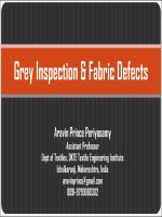 Grey inspection and woven and knitted fabric defects