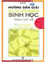 Hướng dẫn giải bài tập trắc nghiệm sinh học theo chủ đề
