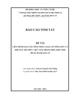 Liên minh giai cấp công nhân, giai cấp nông dân và đội ngũ tri thức Việt Nam điều kiện mới