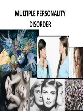 Multiple personality disorder