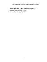 bài dự thi dạy học theo chủ đề tích hợp liên môn bài tổng và hiệu của hai vectơ