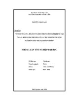 nh hưởng của thuốc Tylosine trong phòng trị bênh CRD ở gà F 1 (Ri x Lương Phượng) và F (Chọi x Lương Phượng) nuôi bán chăn thả tại Thái Nguyên