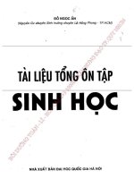 tài liệu tổng ôn tập sinh học -part 1