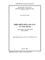 Phép biến đổi Laplace và ứng dụng (LV00258