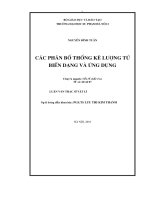 Các phân bố thống kê lượng tử biến dạng và ứng dụng (LV00397)